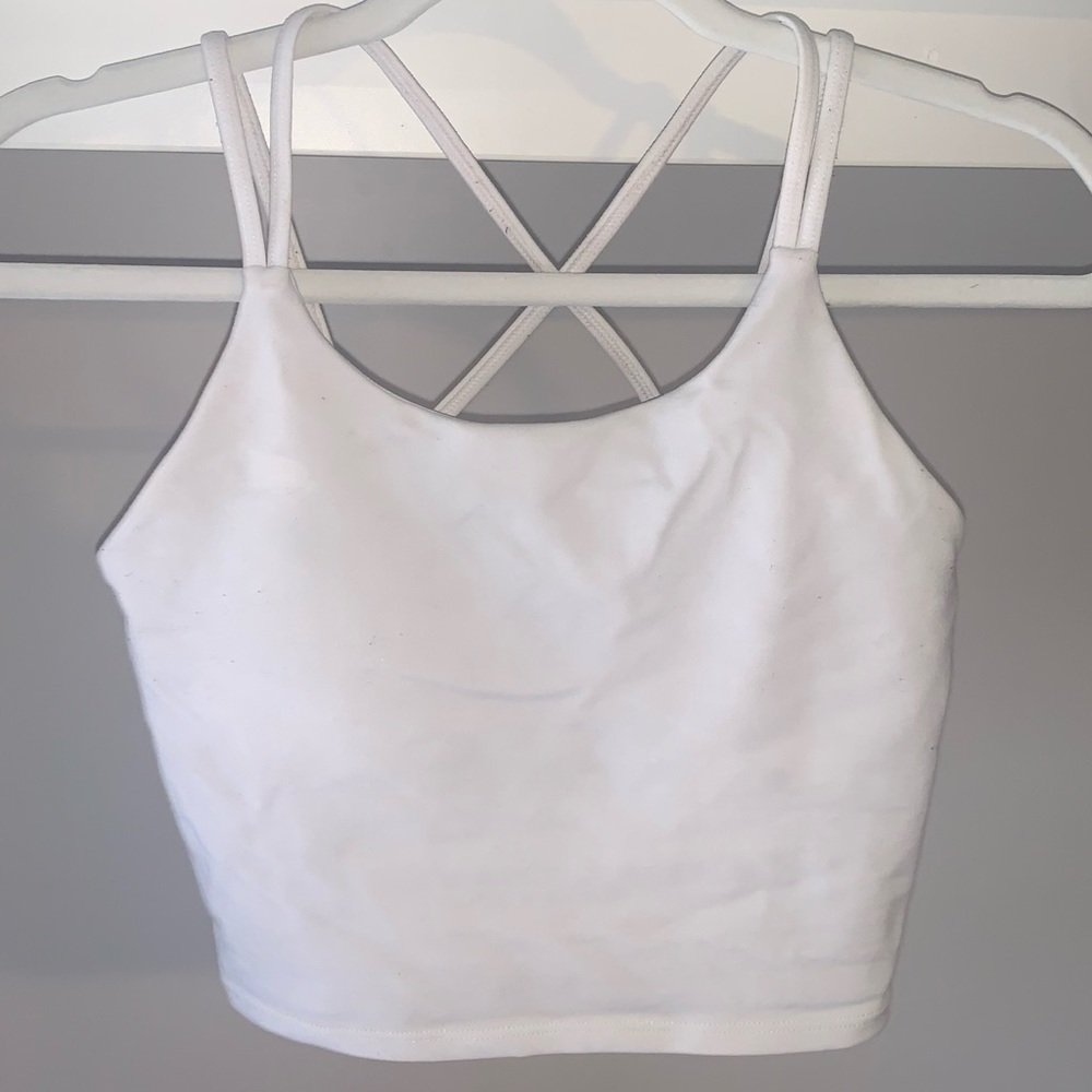 Vorcy Juniors Padded Fitness Workout Running Crop Top With Built In Bra XSMALL